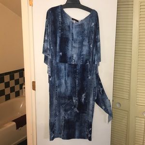 Denim inspired body con dress